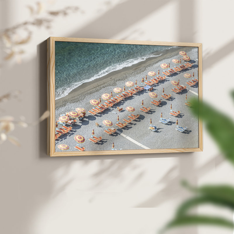 Amalfi Coast -Framed Print - Restickable, 8" H x 10" W, Natural