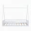 Lit simple en bois avec clôture-569261452
