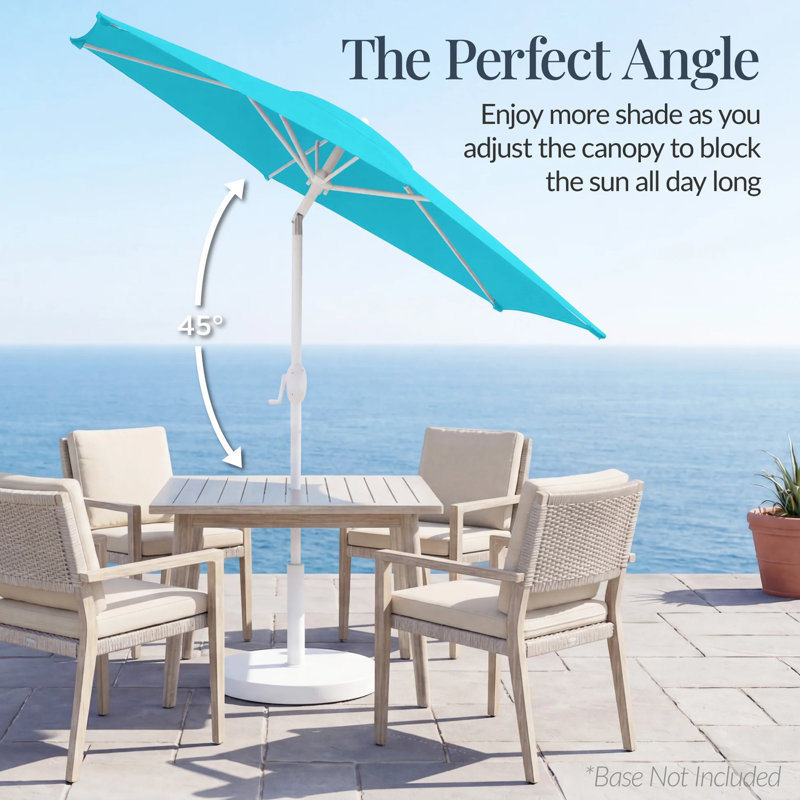 Parasol de marché pour terrasse 7,5 pi, Bleu ciel