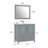 Brescia 36" Single Sink Freestanding Bathroom Vanity with Ceramic Top and Matching Mirror-33559820