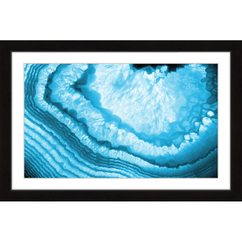 « snow stries », reproduction d’art encadrée, H 16 po x l 24 po x P 1,5 po, Cadre noir