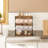 Jessical Coffee Mug Holder for Counter, 2 Tier Mug Tree Rack, with 8 Hook and 2 Open Shelves, Vintage Mug Holder Stand for Home Kitchen-1746918273