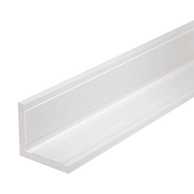 Outwater White Wall Corner Protector Trim With Adhesive, High Impact Polystyrene, 8FT Length, 2 Pack