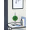 Faux avec métal, 7 x 7 x 17 po - Décoration élégante pour le salon, le bureau, le vestibule sur la base du bureau