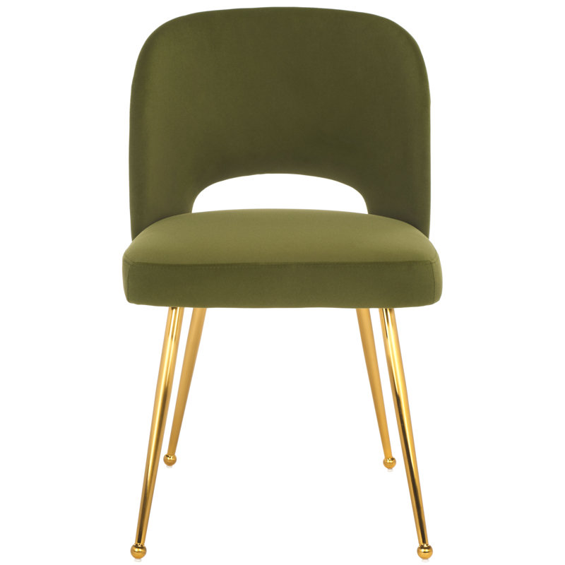 Vishakha 19.3'' H Upholstered Side Chair, Olive