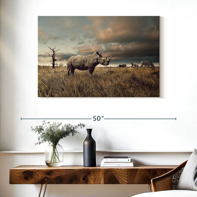 Crowle Fierce Rhinoceros, 26" H x 39" W