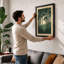 Solitude in the Forest Scandinavian - Framed Print-2055496348-2055496350