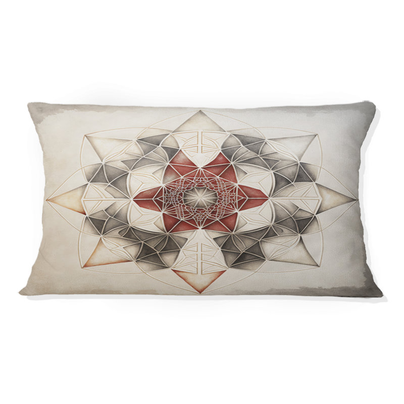 Coussin décoratif à motif géométrique abstrait à motif géométrique I