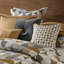 Ensemble d'édredon surdimensionné jacquard surdimensionné doré-114494889