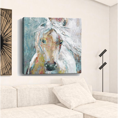 «Whimsical Horse», impression murale sans cadre