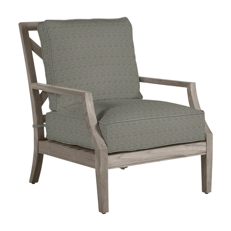 Chaise longue d'extérieur en teck Haley