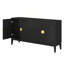 60" W Sideboard Cabinet With Adjustable Shelves And 4 Doors, Buffet Cabinet With Storage For Dinning Room, Kitchen And Living Room, Black