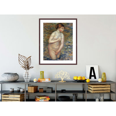 «Nude In The Water» par Pierre-Auguste Renoir, impression giclée encadrée