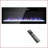 Electric Fireplace, 50 Inch Recessed/Wall Mounted with Remote, Multi-Color Flame | Tempered Glass+Sheet Metal-2035434309