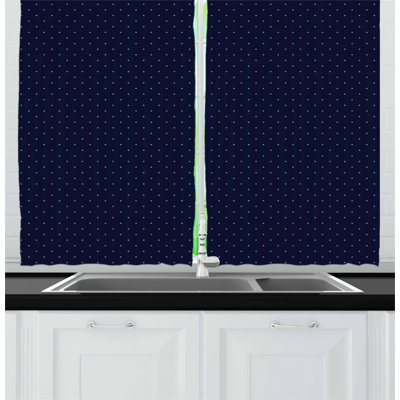 No Theme Pointed Kitchen Curtain