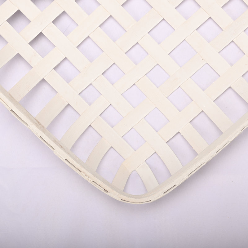 Tobacco Basket Woven Hanging Wall Decor, Cream