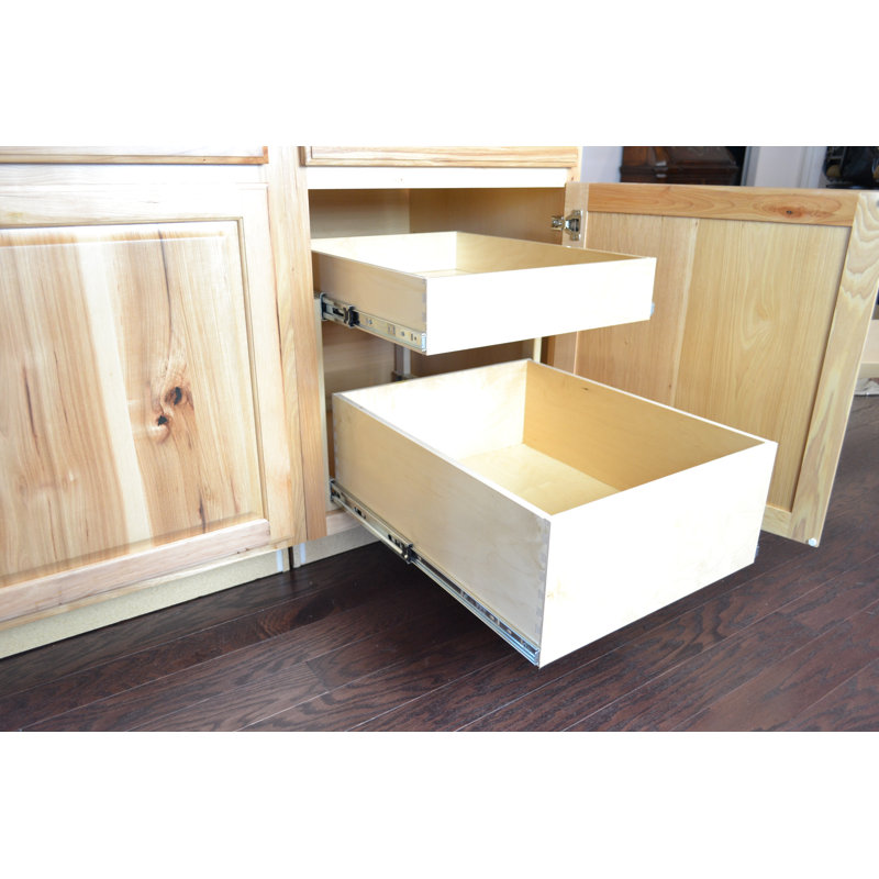 Tiroir à queue d'aronde pré-assemblé avec ensemble de luxe avec cadre de luxe (4 po en haut 6 po en bas) (H 9,5 po x P 22 po)