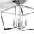 Hastings 4-Light 13" Lantern Geometric Semi Flush Mount in Satin Nickel-67529287
