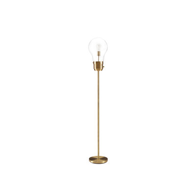 Lighting, 71"h, Floor Lamp, Brass Metal, Contemporary
