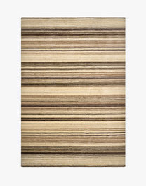 Striped Wool Hand Knotted Area Rug, 3.00m x 2.00m