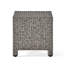 Table d'appoint - Table d'appoint cubique en fer et en fer noir, 18 po x 18 po x 18 po, polyvalente et assemblée - sans assemblage-31819837