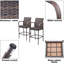 Tabourets de bar 29,5 "avec repose-pieds Dalessio-776923797
