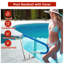 Rampe de sécurité 32 po x 22,5 po pour piscine creusée, rampe de sécurité en acier inoxydable 304 avec capacité de 375 lb, rail antidérapant pour piscine, spa et parc aquatique