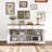 63" Fluted Storage Sideboard Buffet Cabinet With Shelf And 3 Drawers-64201851