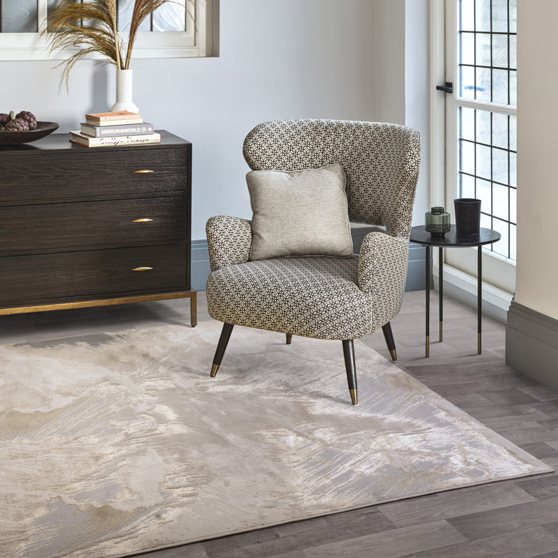 Aurora AU23 Etch Beige Area Rug, Rectangle 160 x 230 cm