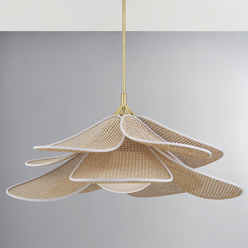 Florina 1 Light Pendant, 24.25" H x 44" W x 44" D