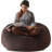 Bean Bag Chair, Memory Foam Filled, Large Beanbag Chairs For Adults And Teens, Soft Sofa With Removable Flannel Cover, Round Couch For Living Room Bedroom College Dorm-698306654-698306651