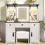 Meuble-lavabo 43,3 po avec miroir éclairé Farmhouse