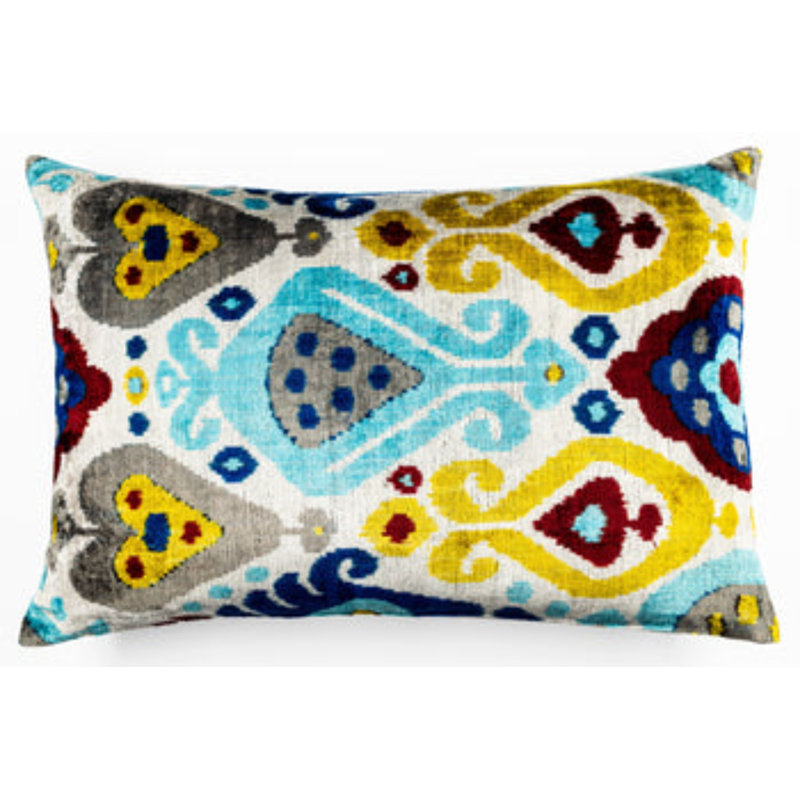 Coussin en velours de soie Canvello