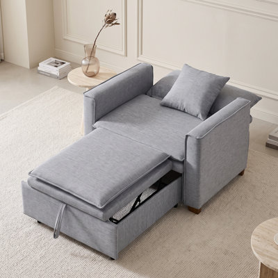3-In-1 Convertible Accent Chair, Multi-Functional Sleeper Chair for Small Space
