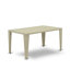 Ensemble de meubles de patio en osier 5 pièces comprenant une table de salle à manger rectangulaire avec plateau en verre et 4 fauteuils de balcon avec coussin, lin naturel-1151516158-1103574845