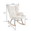 Chaise berçante rembourrée Modern-863476412
