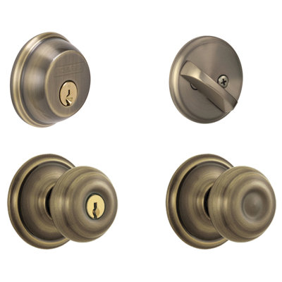 Georgian Single Cylinder Entrance Knobset