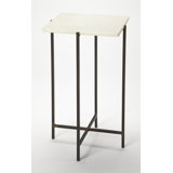 Nigella Square Marble & Metal Side Table