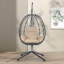 Fauteuil à œufs avec support Balancelle d'extérieur pour l'extérieur en osier-395970616