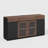 63" Wide Sideboard Buffet Cabinet With Led Lighting And Power Outlets, Modern Storage Credenza For Dining Room Living Room Kitchen