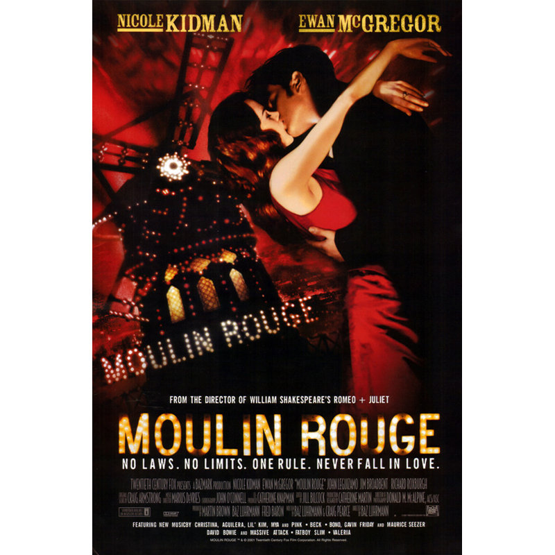 Moulin Rouge, H 40 po x l 27 po