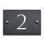 Slate House Number Rectangle Wall Mounted Required
