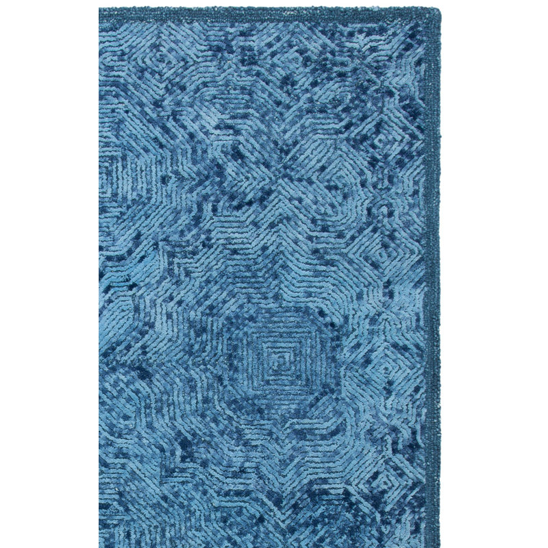 Tapis en laine touffeté à la main Ahmyah, Rectangle 4 pi x 6 pi