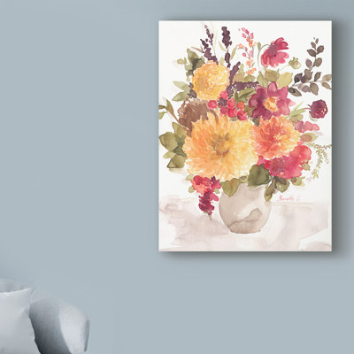 « délicat fleurs 2 », reproduction de peinture à l’acrylique sur toile tendue