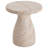 Outdoor/Indoor Travertine Lightweight Concrete Side Table-2120075789