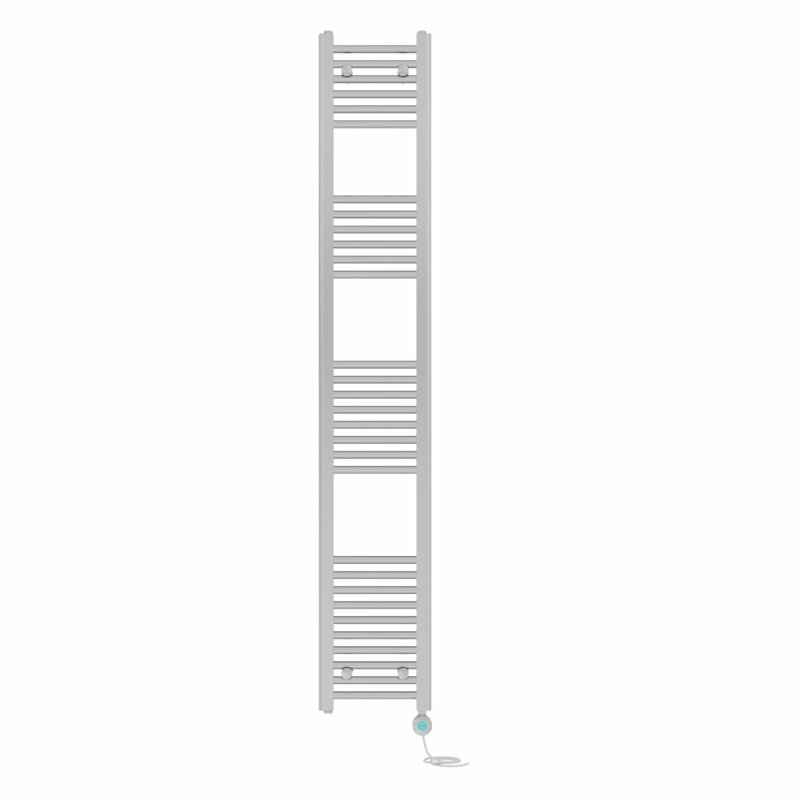 Kendal Straight Towel Rail Heated Towel Rails, 180cm H x 30cm W x 3cm D, Chrome