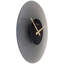 Horloge murale Float (15,75 ") en verre givré gris moderne