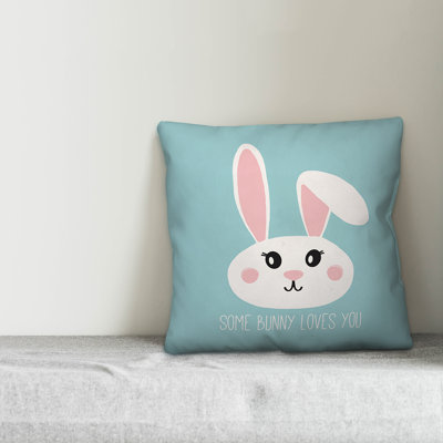  Some Bunny Loves You Throw Pillow