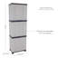 Lockable Storage Cabinet with 4 Adjustable Shelves - 71 in (1.8 m)-1873153374