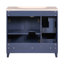 Armoire de salle de bain de style transitionnel de 36 pouces avec lavabo en résine, 2 tiroirs et 1 tablette de rangement réglable-592898581